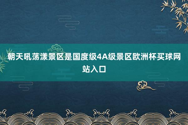 朝天吼荡漾景区是国度级4A级景区欧洲杯买球网站入口