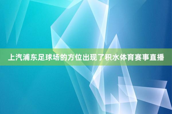 上汽浦东足球场的方位出现了积水体育赛事直播